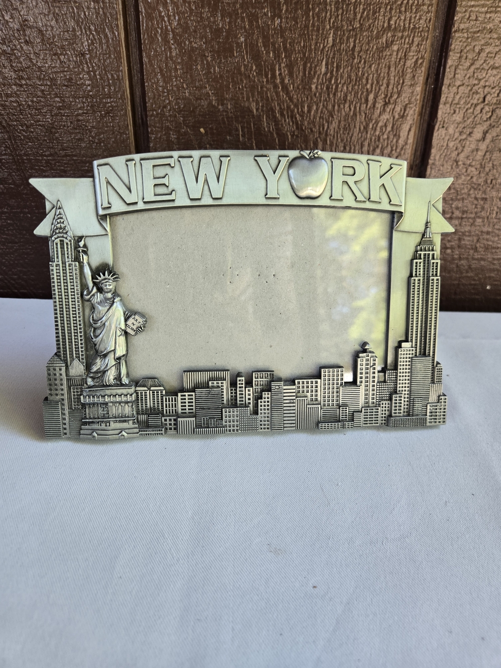 New York Silver-Tone Skyline Picture Frame